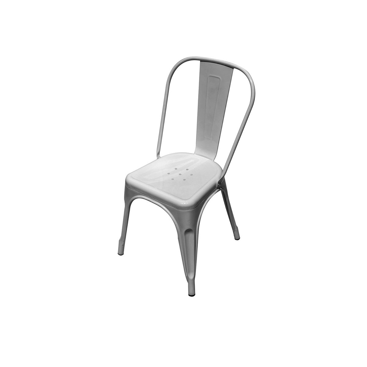 DECO EXPRESS - Silla Metálica Tolix Plateada