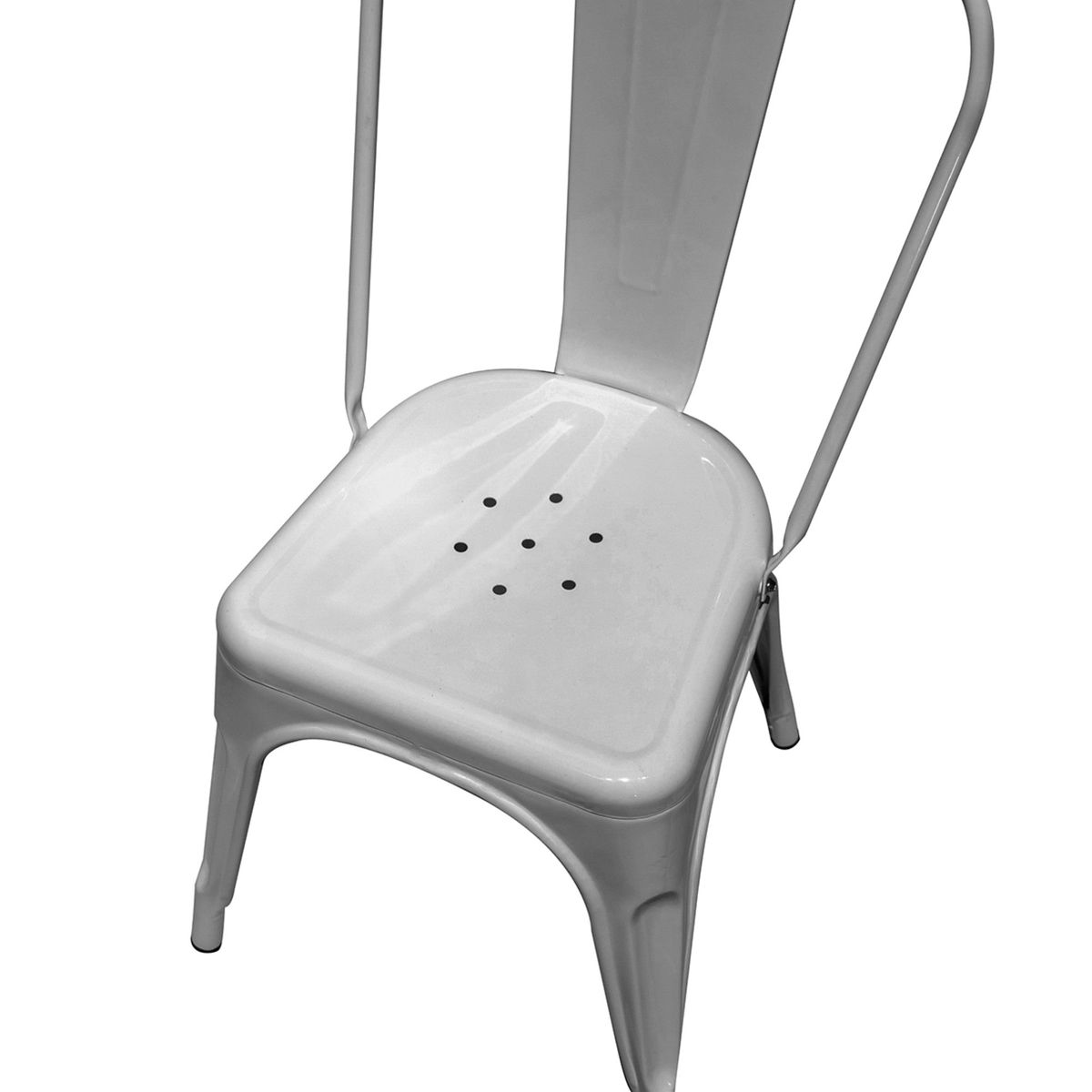 DECO EXPRESS - Silla Metálica Tolix Plateada