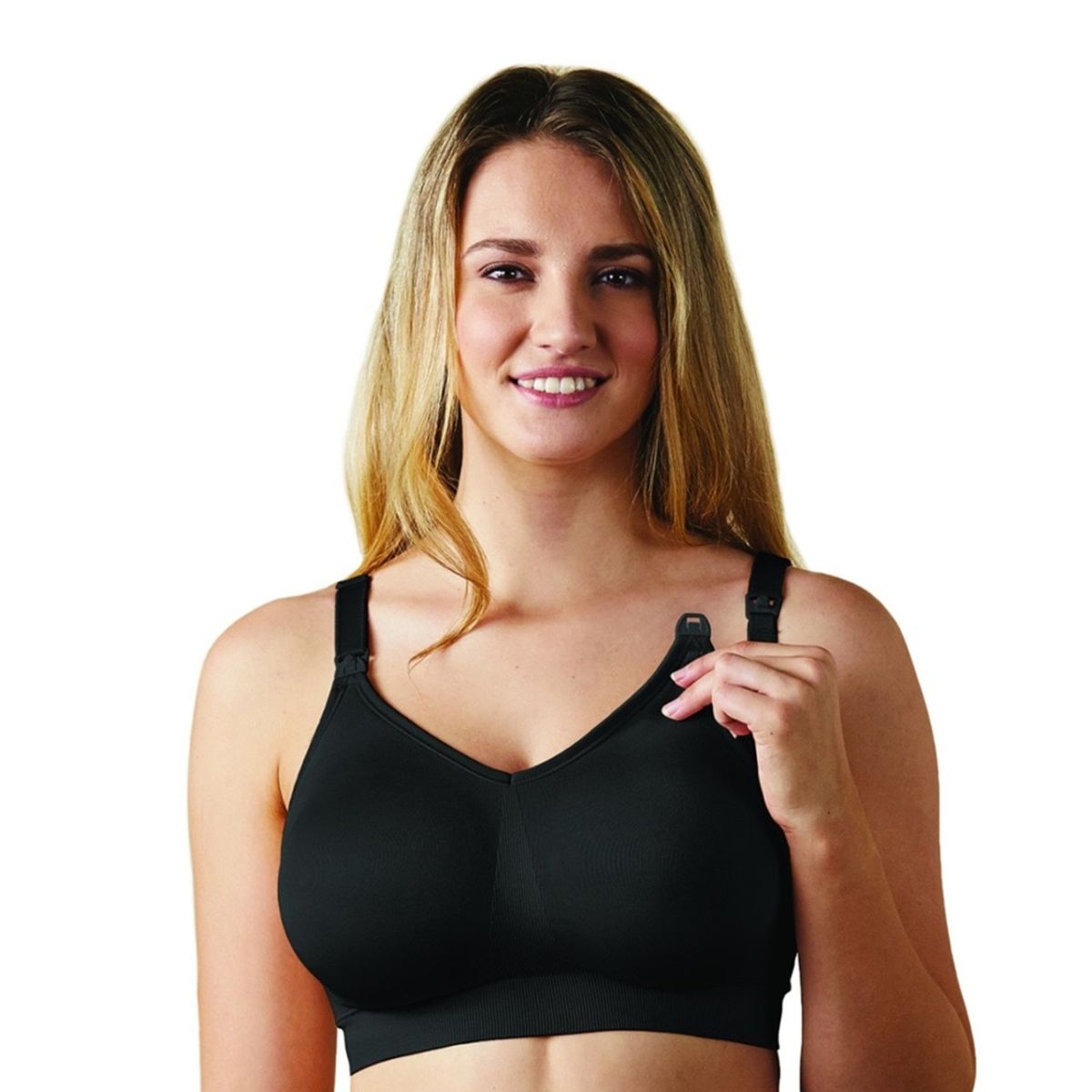 BRAVADO DESIGNS - Sosten Lactancia Body Silk Seamless Negro