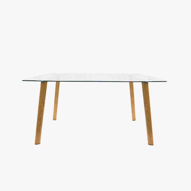 DECO EXPRESS - Mesa de comedor Cristal 140x80cm