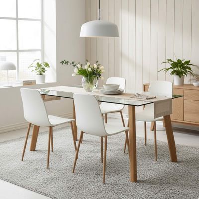 Imagen 2 del producto Mesa de comedor Cristal 140x80cm