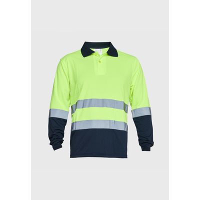 Imagen 2 del producto Polera Dry Fit Bicolor Cuello Camisero AV Manga Larga