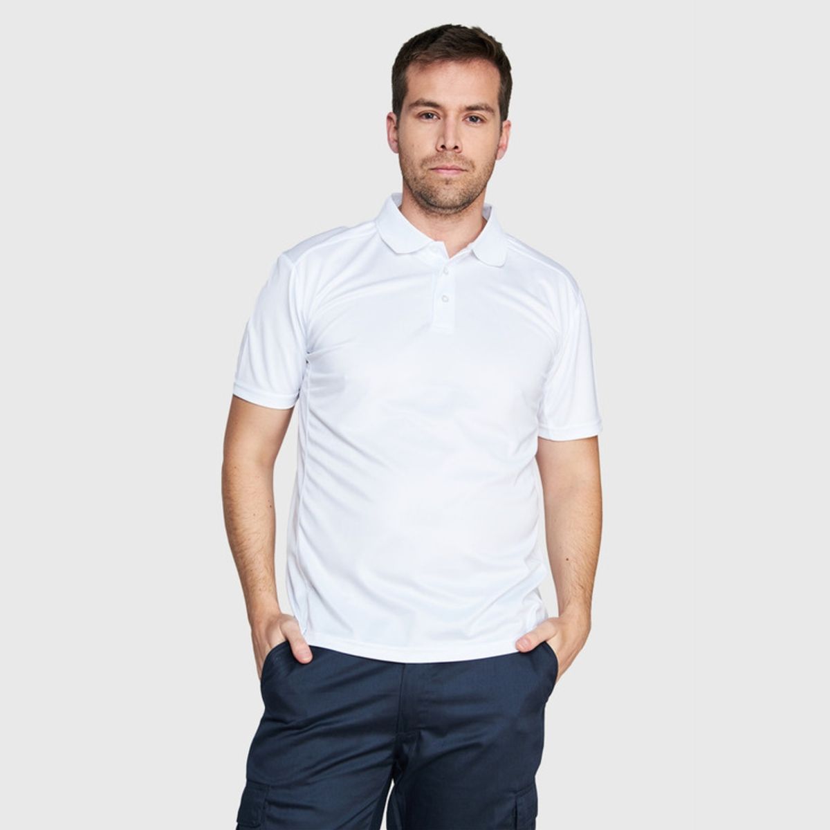 JAYSON - Polera Dry Fit Cuello Camisero M/C Hombre