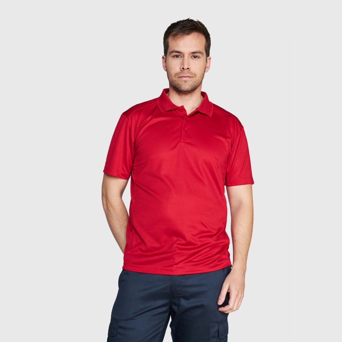 JAYSON - Polera Dry Fit Cuello Camisero M/C Hombre