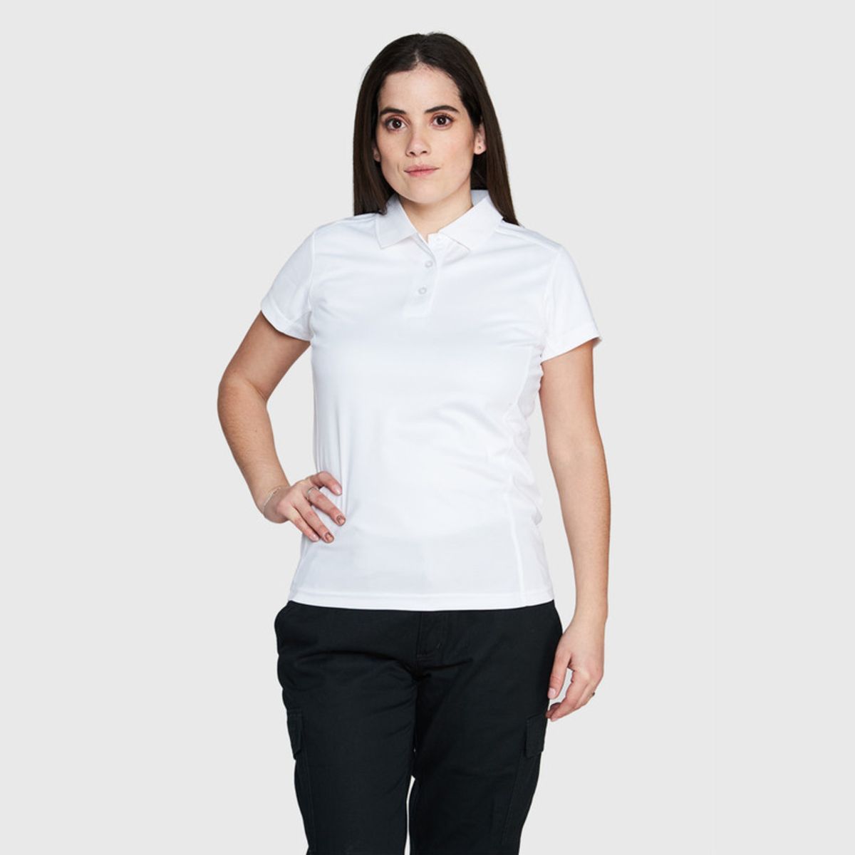 JAYSON - Polera Dry Fit Cuello Camisero M/C Mujer