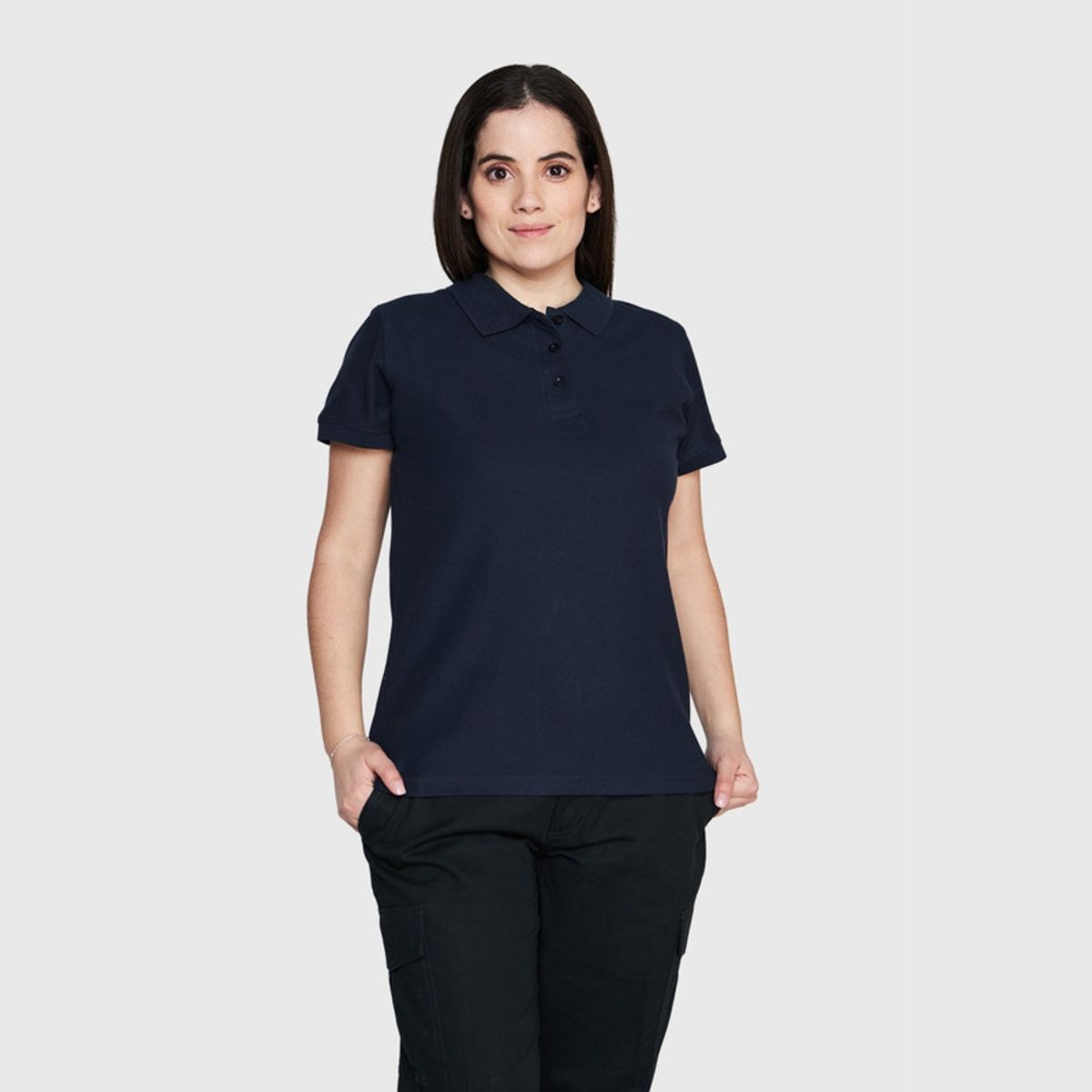 JAYSON - Polera Piqué 80/20 M/C Mujer