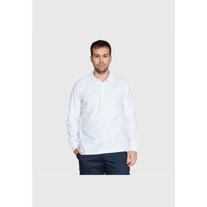 JAYSON - Polera Piqué 80/20 Manga Larga Hombre