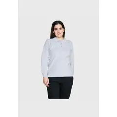 JAYSON - Polera Piqué 80/20 Manga Larga Mujer