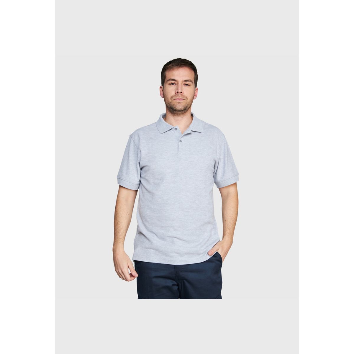 JAYSON - Polera Piqué TC 65/35 M/C Hombre