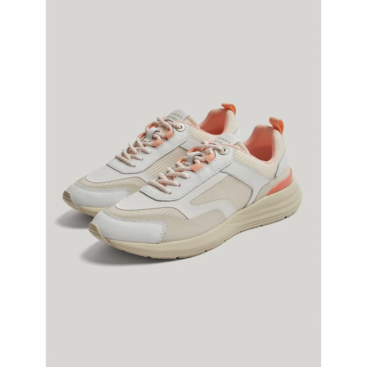 TOMMY HILFIGER - Zapatillas Running Mixed Blanco Tommy Hilfiger