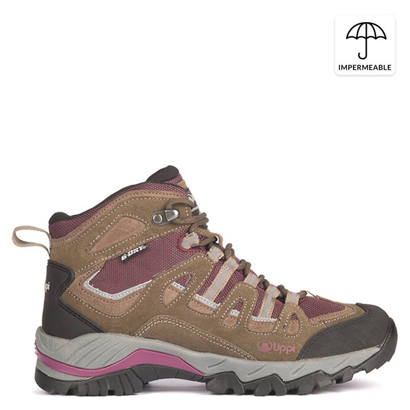 LIPPI - Botines Mujer Puelo CS Hi Cafe Burdeo Lippi