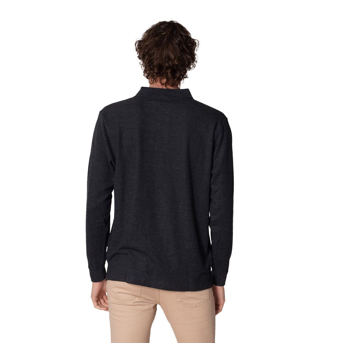INDUSBORD - Polera Piqué Manga Larga Premium Hombre Uv50 Certificada