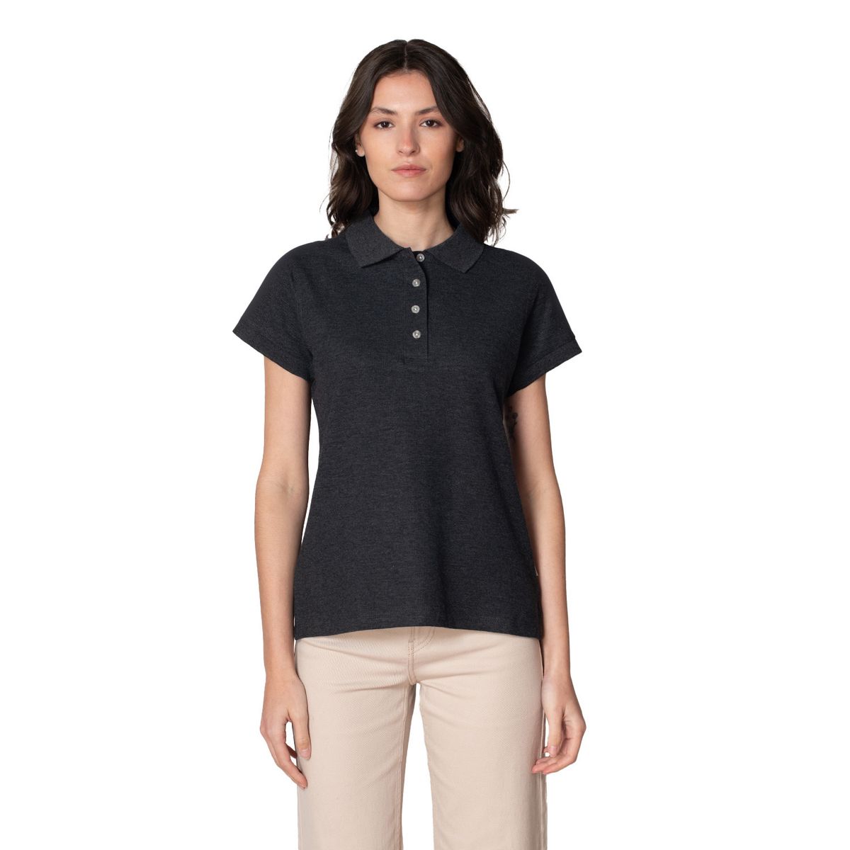 INDUSBORD - Polera Piqué Mujer Premium Manga Corta Protección UV Indusbord