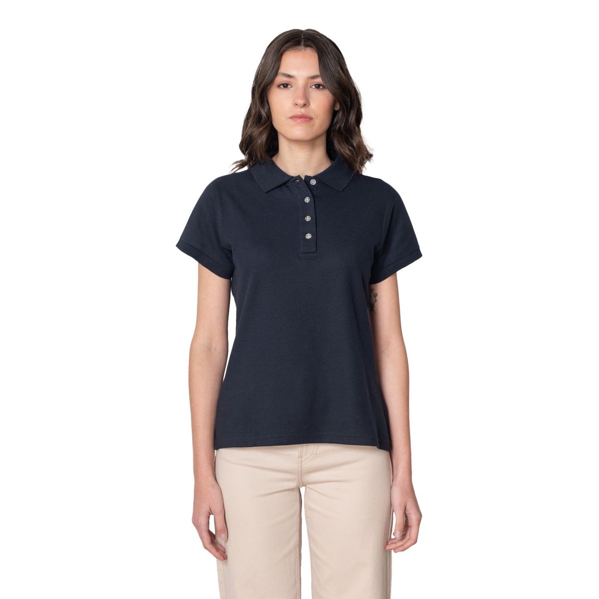 INDUSBORD - Polera Piqué Mujer Premium Manga Corta Protección UV Indusbord