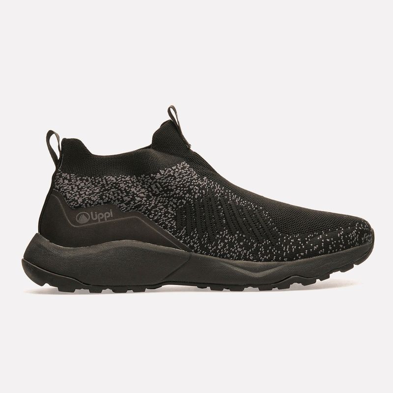 LIPPI - Zapatilla Hombre Wool Step Slip On Triple Black Lippi