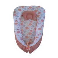 Nido Colecho Blanco Nube y Estrellas con Palo Rosa Liso