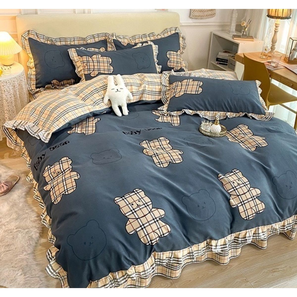 HOMER DESIGN - Set Ropa De Cama Sabanas +funda De Plumon 1.5 Plazas Jml2