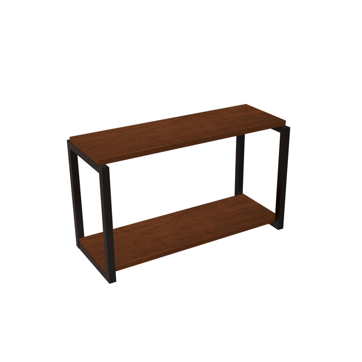 Repisa Flotante Industrial - 2 Tablas 60x24,5x24cm Cafe Brasforma NIA2-6020, marca BRASFORMA - Foto 2