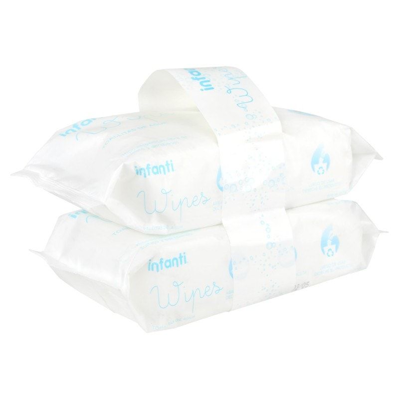 INFANTI - Pack Toallitas Húmedas de Agua INFANTI Wipes 2x80Un