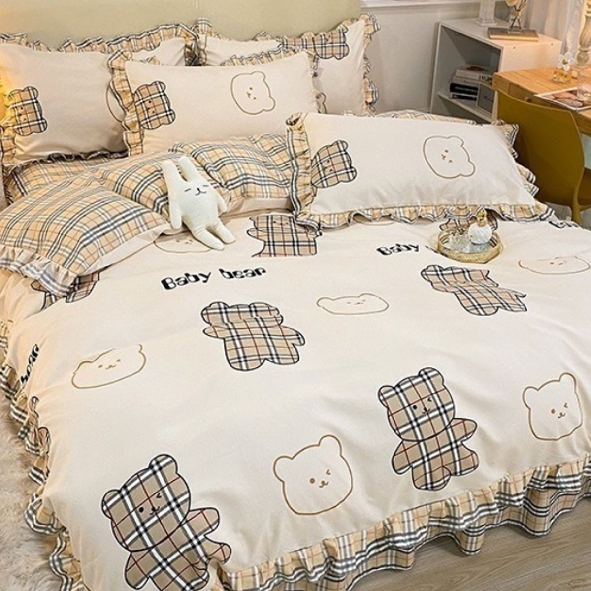 HOMER DESIGN - Set Ropa De Cama Sabanas +funda De Plumon 1.5 Plazas Jml1