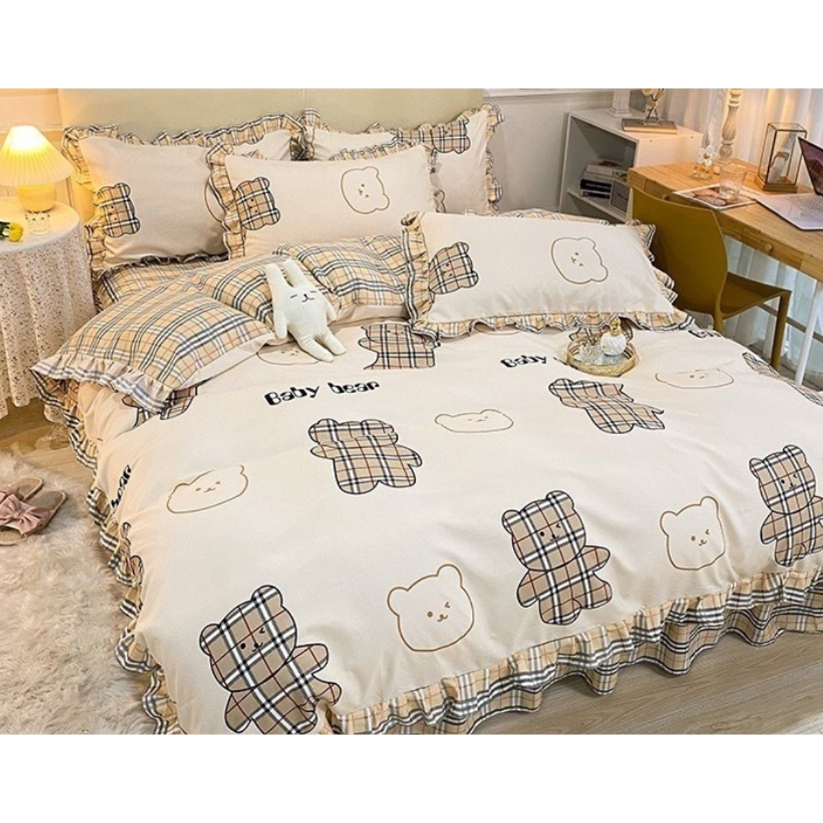 HOMER DESIGN - Set Ropa De Cama Sabanas +funda De Plumon 1.5 Plazas Jml1