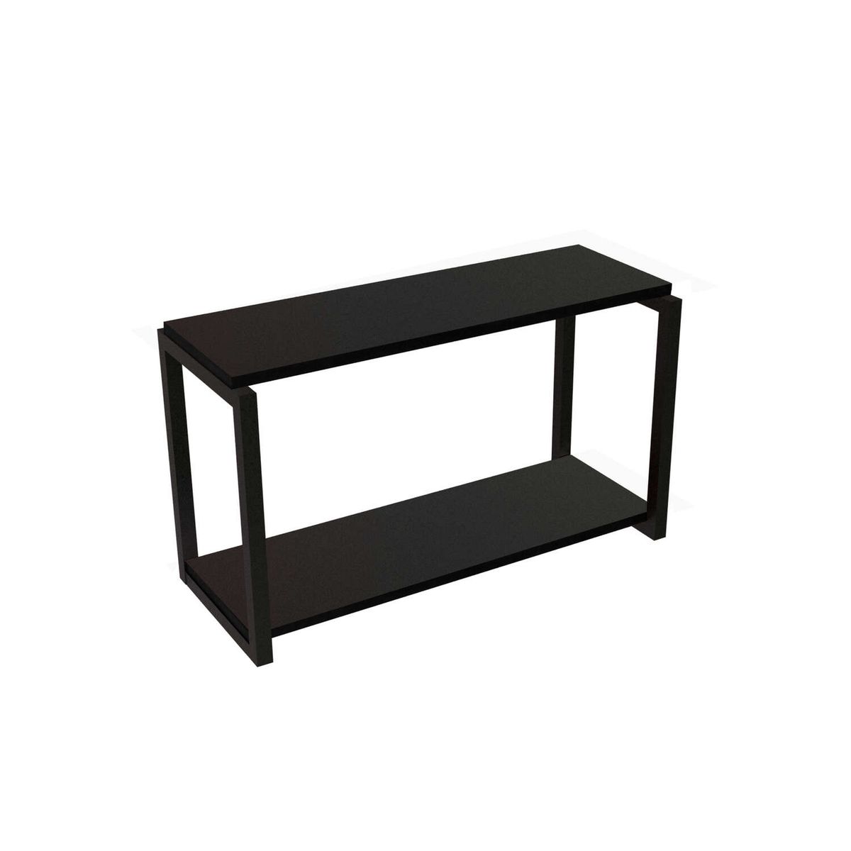 BRASFORMA - REPISA FLOTANTE INDUSTRIAL 2 TABLAS 60x24,5X24cm NEGRO BRASFORMA