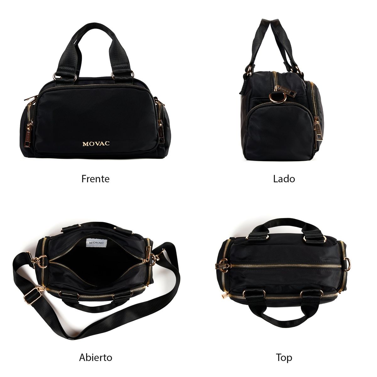 MV MOVAC - Bolso Cruzado Para Mujer Bandoleras Múltiples Bolsillos