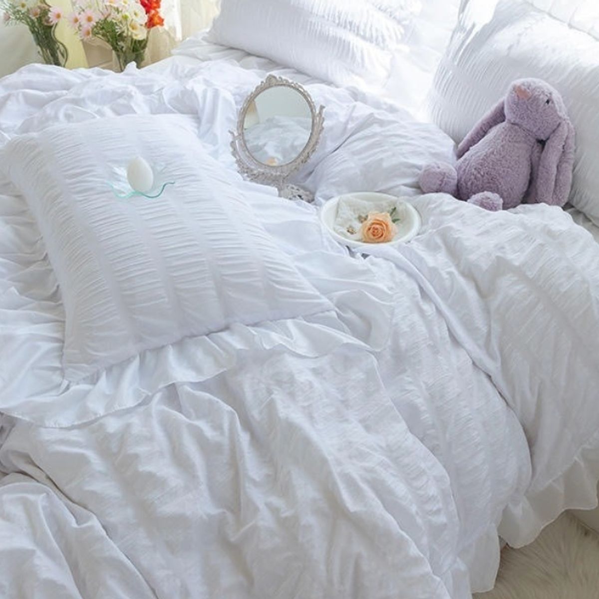 HOMER DESIGN - Set Ropa De Cama Sabanas +funda De Plumon 2 Plazas Hspps6