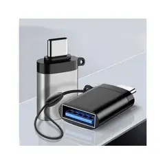 GENERICO - Adaptador Usb 3.0 Tipo C Macho Tipo A Hembra Otg Negro
