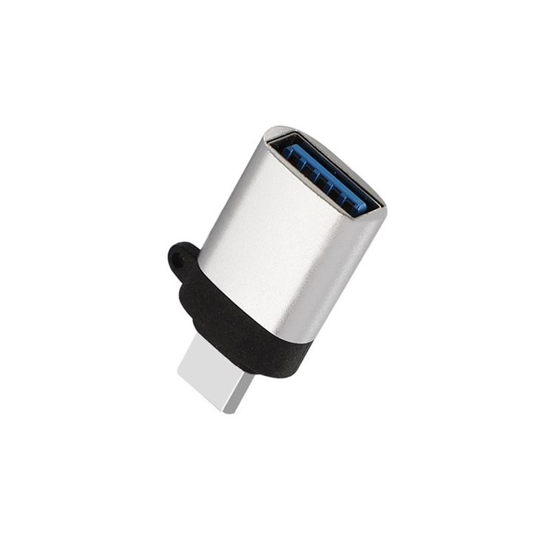 GENERICO - Adaptador Usb 3.0 Tipo C Macho Tipo A Hembra Otg Gris