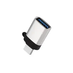 GENERICO - Adaptador Usb 3.0 Tipo C Macho Tipo A Hembra Otg Gris