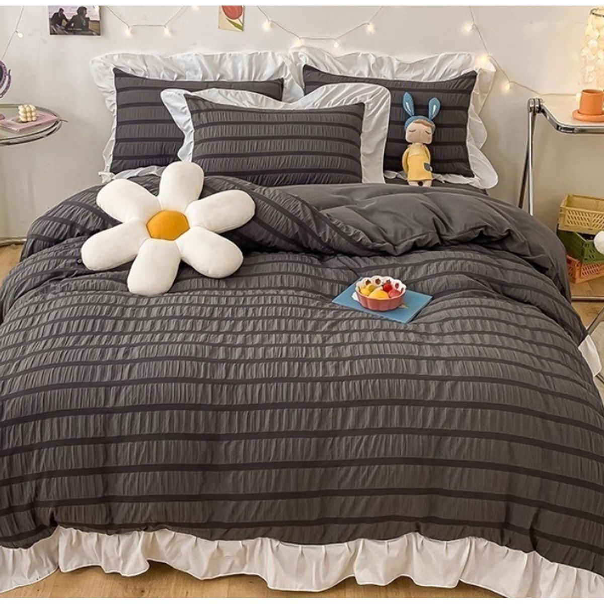 HOMER DESIGN - Set Ropa De Cama Sabanas +funda De Plumon 1.5 Plazas hspps4