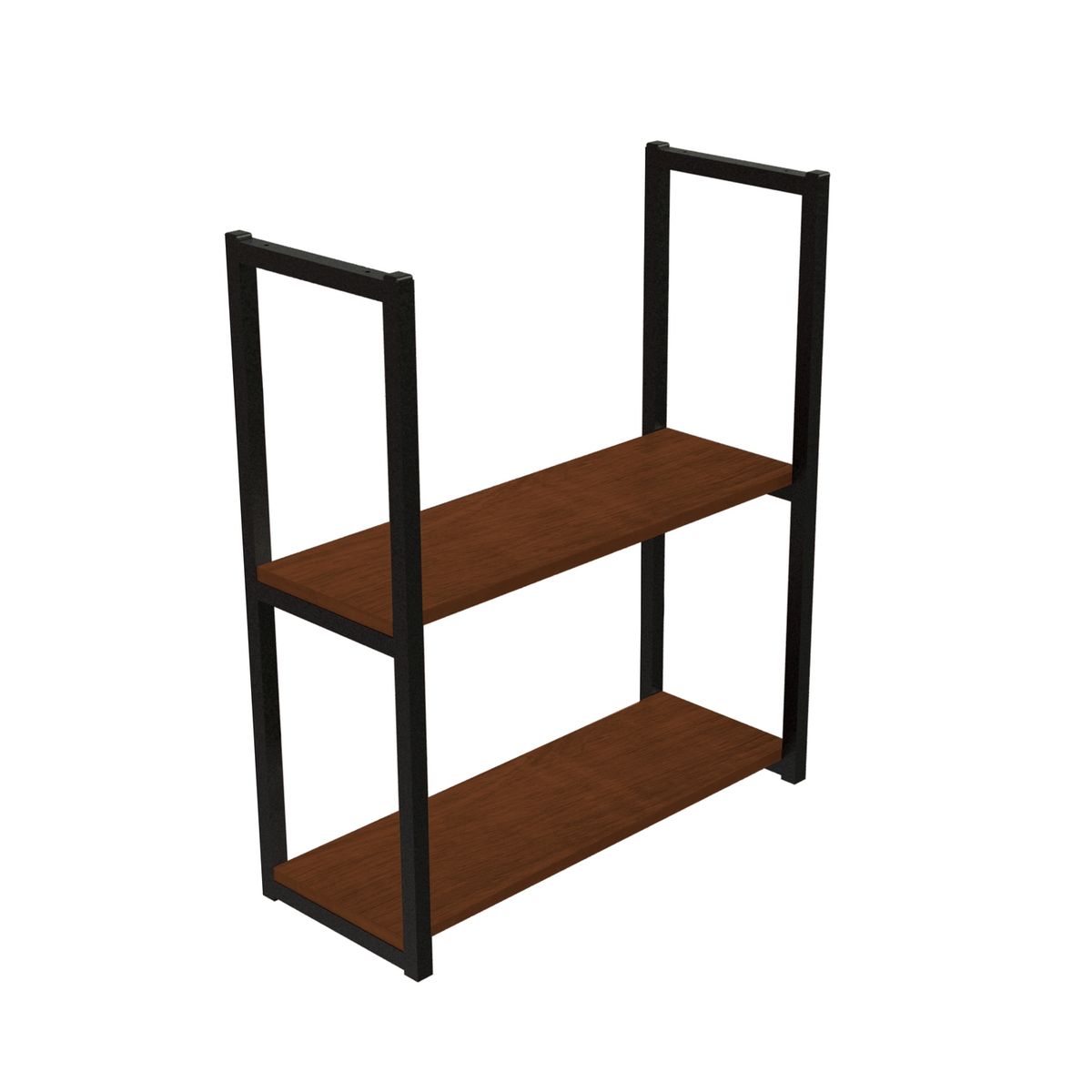 BRASFORMA - REPISA FLOTANTE INDUSTRIAL 2 TABLAS 70x60X24cm CAFE BRASFORMA