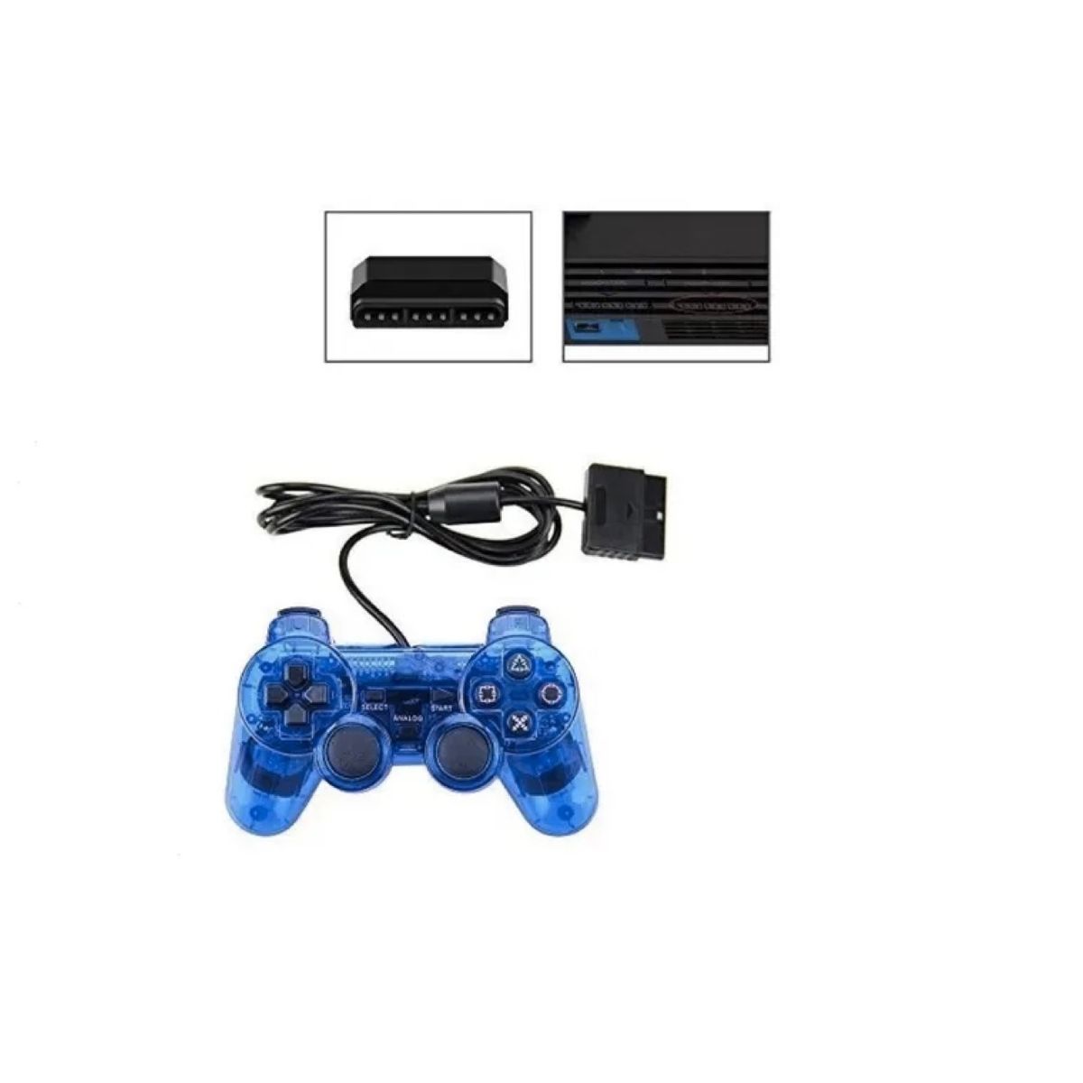 GENERICO - Pack 2 Joystick Control Dual Shock Para Ps2 Alternativo