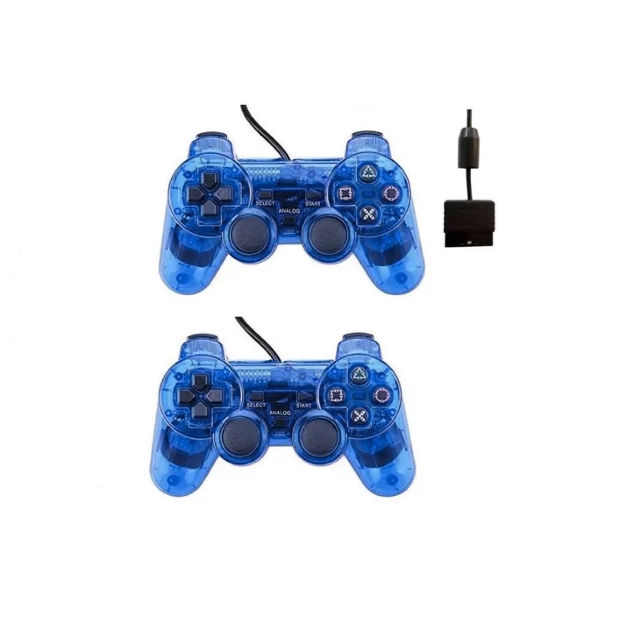 GENERICO - Pack 2 Joystick Control Dual Shock Para Ps2 Alternativo