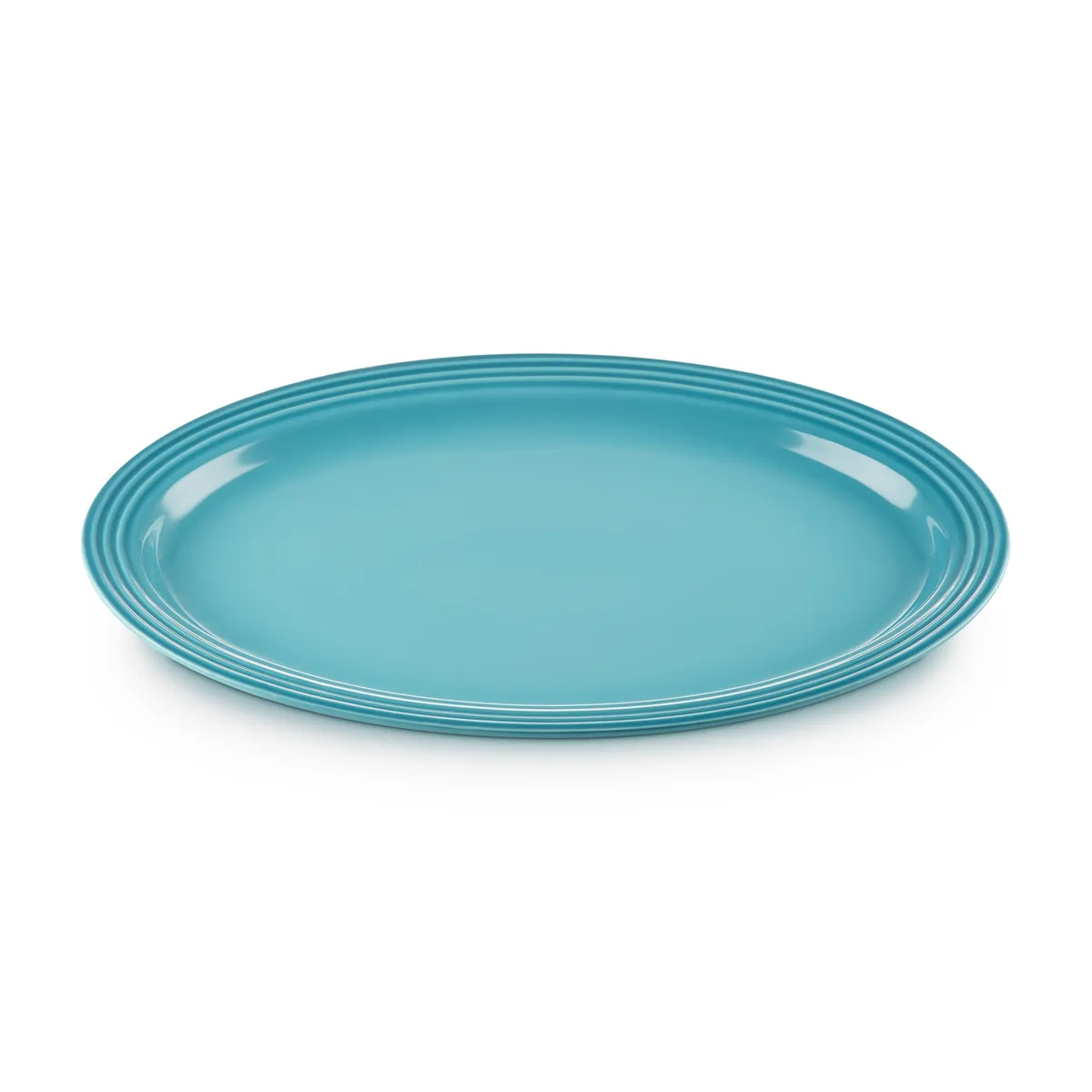 LE CREUSET - Le Creuset Bandeja Oval Vancouver 46cm Azul Caribe Cerámica