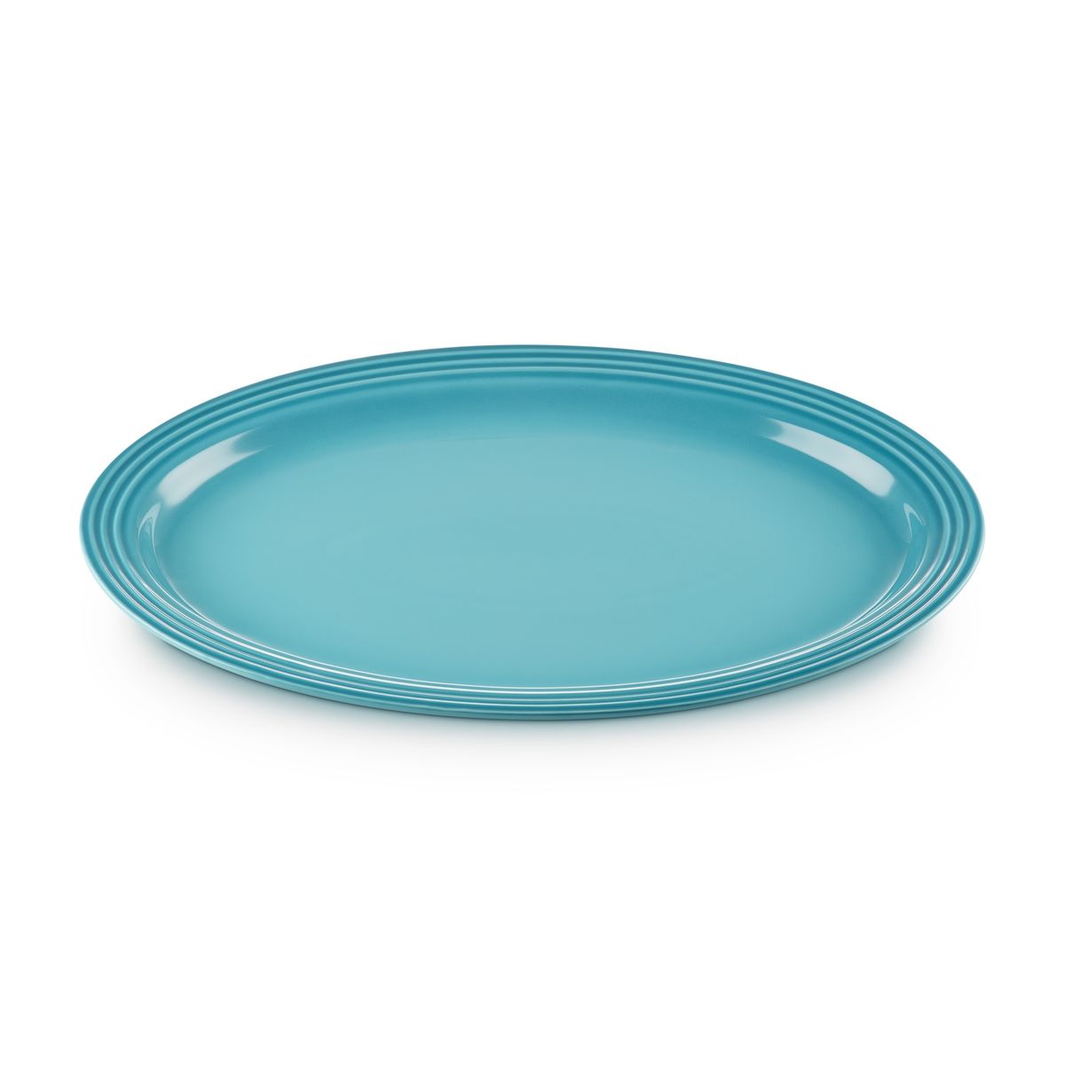 LE CREUSET - Le Creuset Bandeja Oval Vancouver 46cm Azul Caribe Cerámica