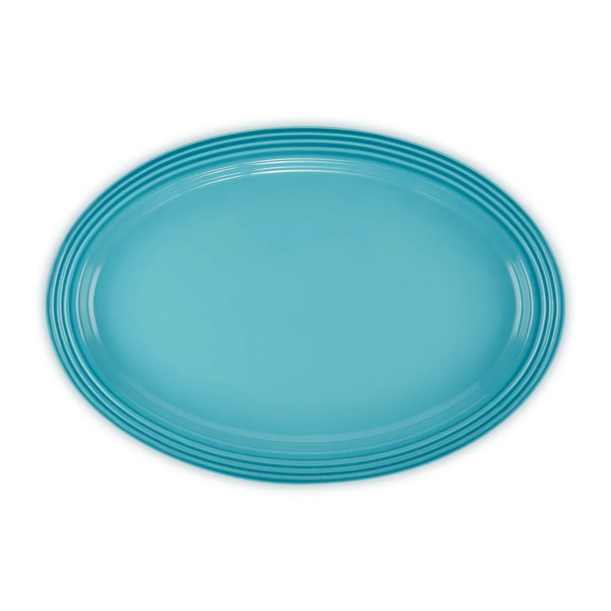 LE CREUSET - Le Creuset Bandeja Oval Vancouver 46cm Azul Caribe Cerámica