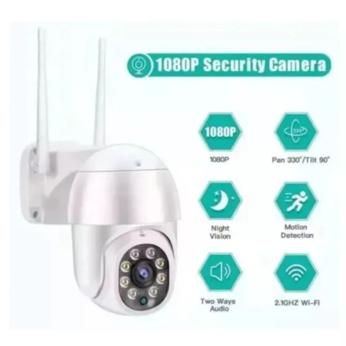 TASBEL - Camara De Seguridad Wifi Camara Ip Infrarrojo Impermeable Wifi Hd