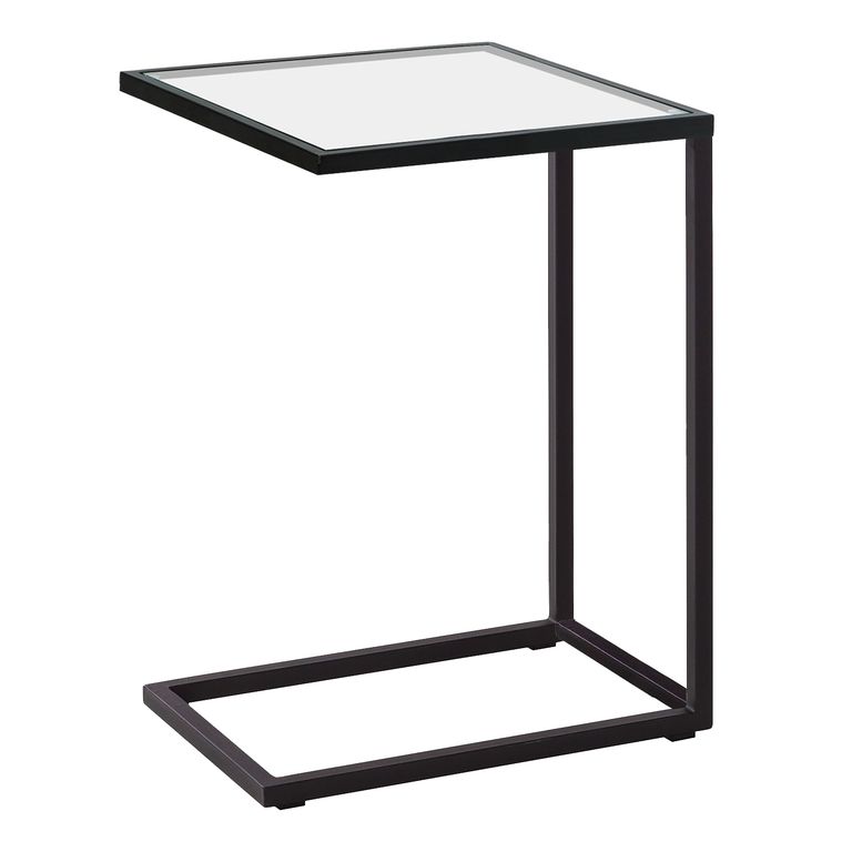Mesa Auxiliar Metalica Negra Krika 43x33x62 Hecho a Mano