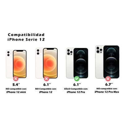 Imagen 2 del producto Carcasa de Silicona con Protector de Cámara para iPhone 12 Pro - Gris…