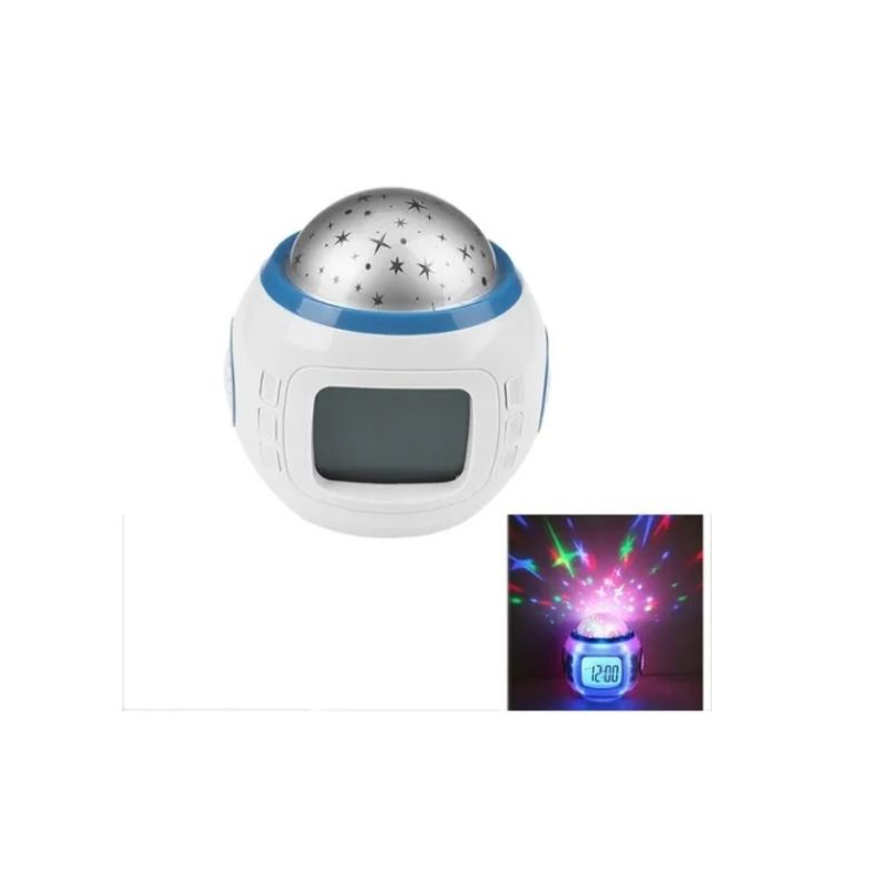 ESHOPANGIE - Reloj Despertador Digital Luz Led Estrellas Sonido