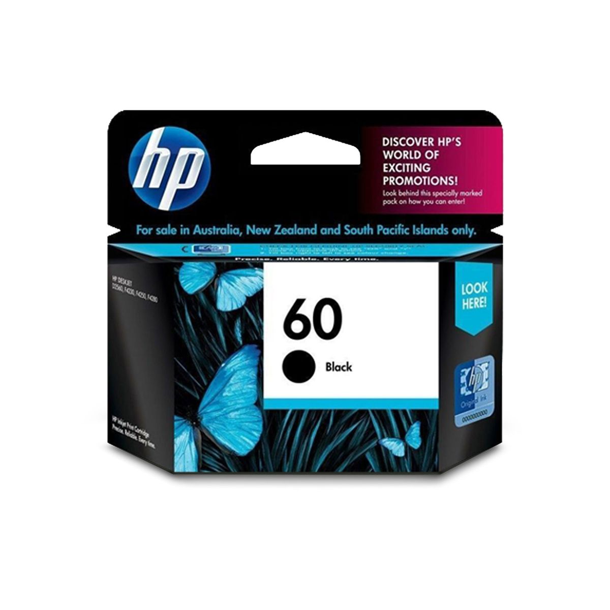 HP - Tinta Hp 60 Negra Genuina D1660 D2545 F4280 F4480 C4640 Iva
