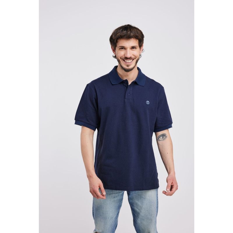 PANAMA JACK - Polera MC Soria Navy Panama Jack