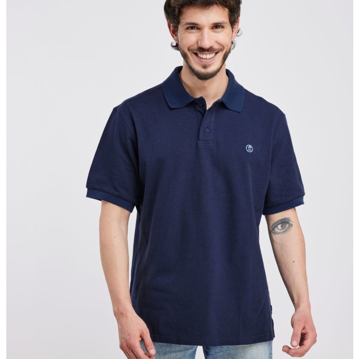 PANAMA JACK - Polera MC Soria Navy Panama Jack