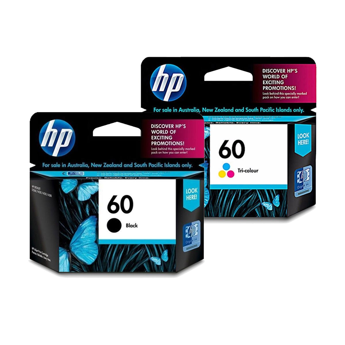 HP - 2 Tintas HP 60 BK/CL Genuinas D1660 D2545 F4280 F4480 C/iva