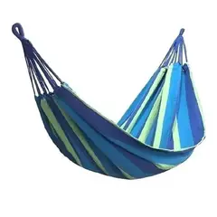GENERICO - Hamaca Camping o Jardin 150x200cm Azul