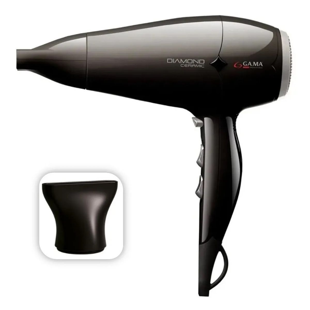 GAMA - Secador De Pelo Diamond Gama Ceramic Std Black