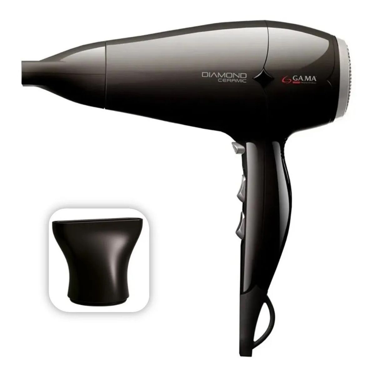 GAMA - Secador De Pelo Diamond Gama Ceramic Std Black