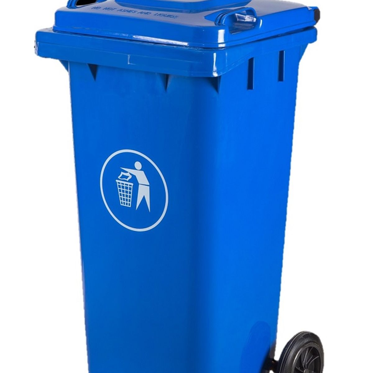 GENERICO - Basurero Contenedor De Basura 120 Litros Con Ruedas - Azul